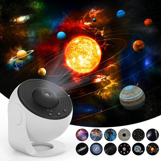 Projecteur de système solaire rotatif 360 degrés