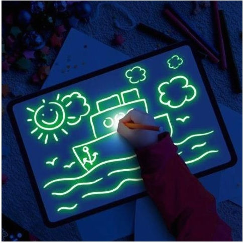 Planche à dessin illuminée